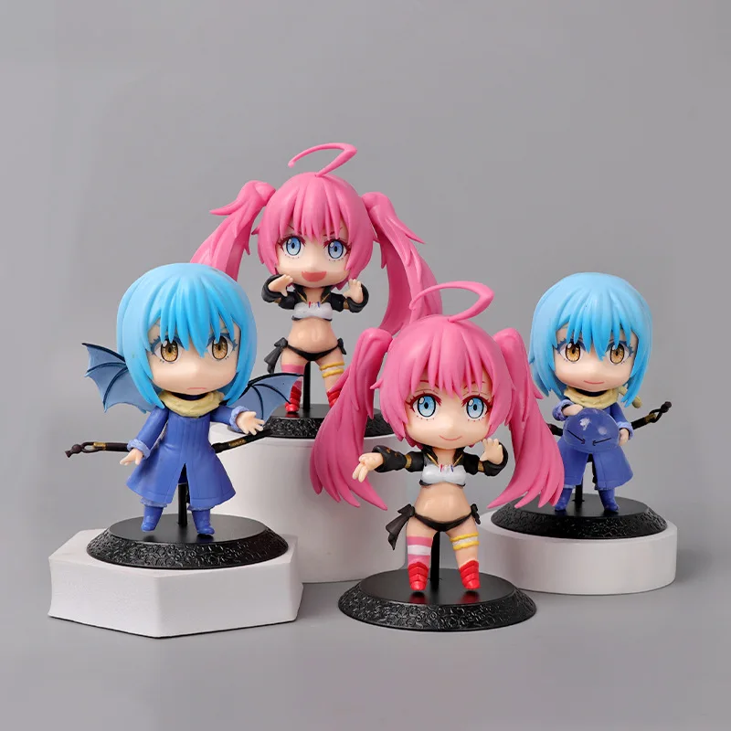 4 Pcs/Set Anime That Time I Got Reincarnated As a Slime Rimuru Cute Q Version Action Figure