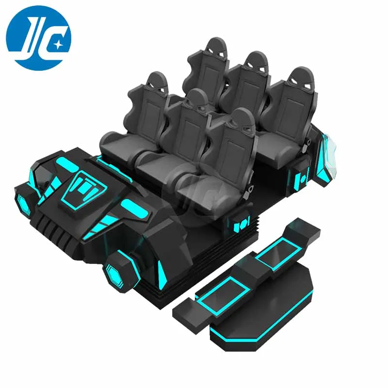 9D VR 6 Seats Rotating Flight Roller Coaster Simulator games for VR Theme Park