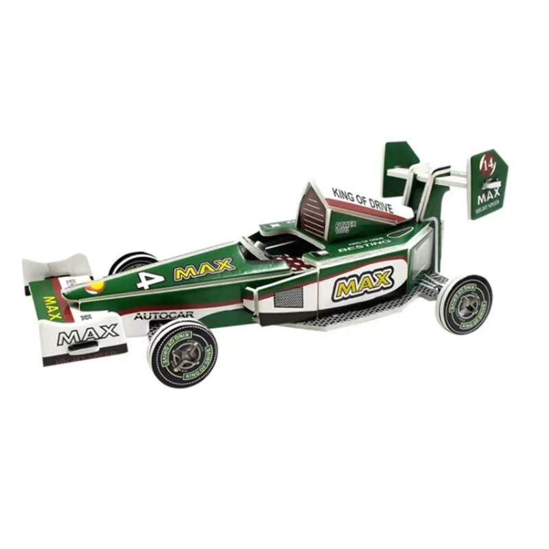 New Arrival Racing Car DIY 3D Paper Puzzles For Kids Promotional Gifts