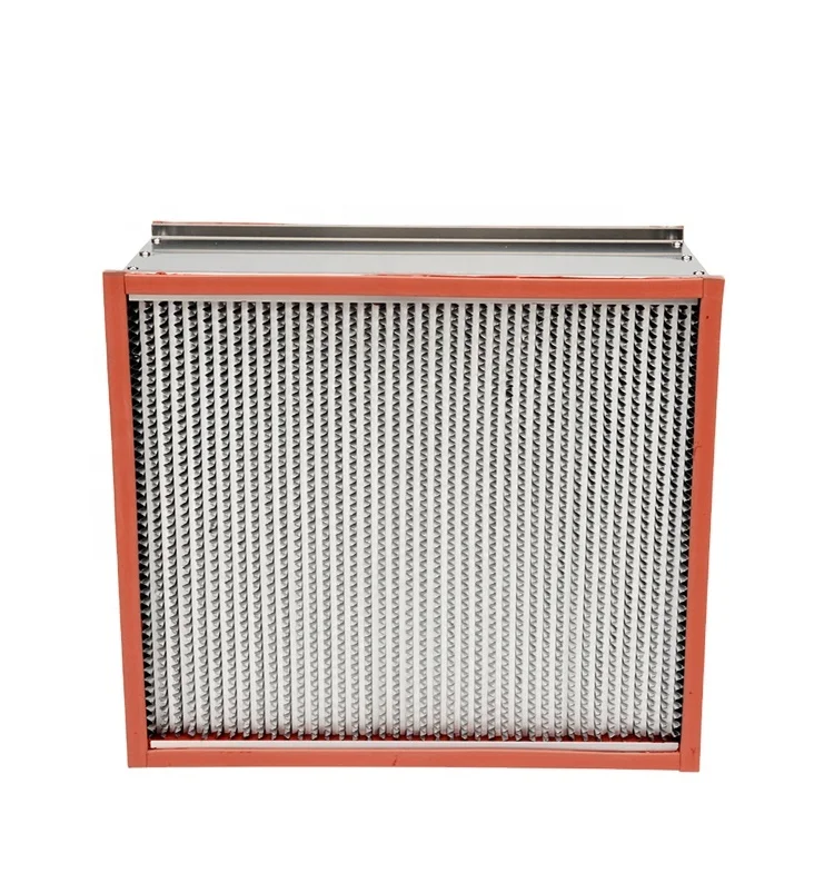 h13 h14 high dust capture capacity heat-resistance deep-pleated high efficiency hepa filter for Factory