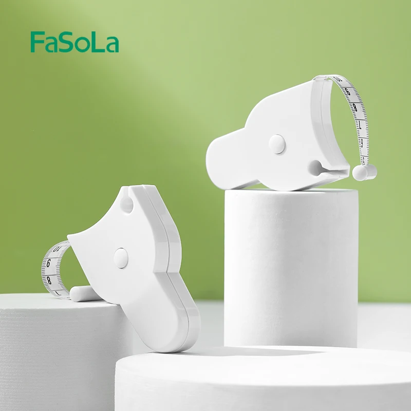 FaSoLa Automatic Retractable Body Measure Tape 60inch (150cm) Body Measurements Soft Measurement Tape with Lock Pin for Sewing
