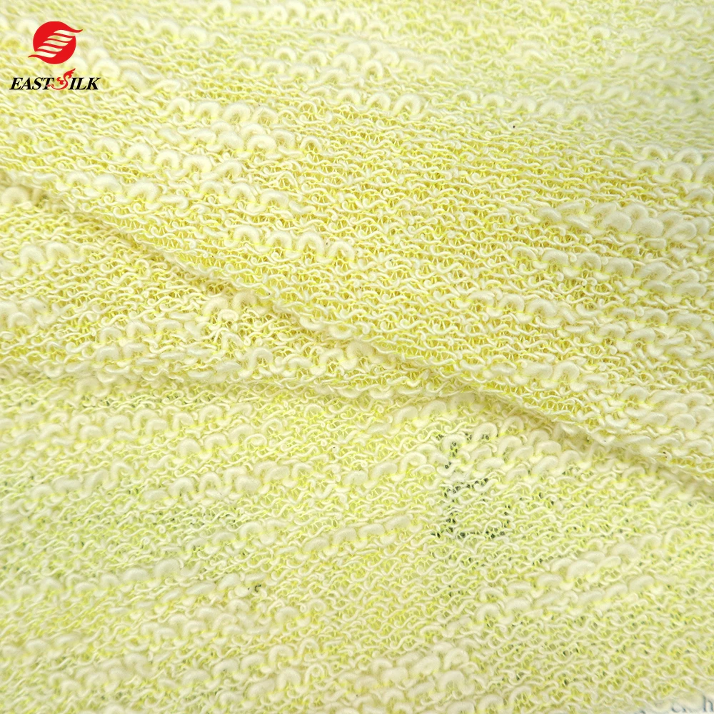 Fabric Supplier Wholesale Textiles loose knitting loop TC polyester cotton terry cloth clothes fabric for hoodie