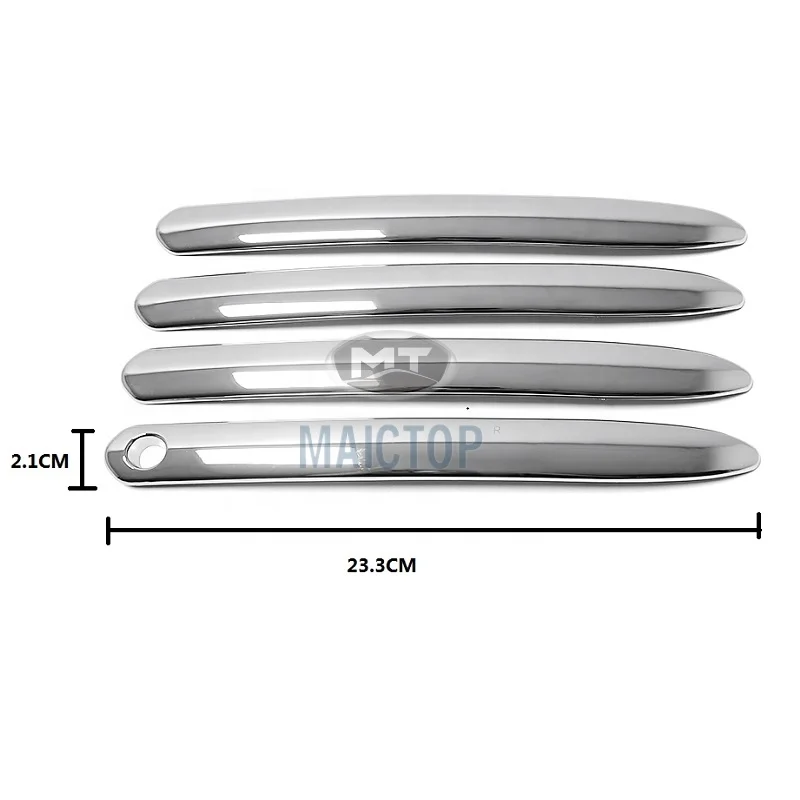 MAICTOP Chrome ABS Side Door Handle Trim  Cover Sticker for Land Cruiser 300 lc300 fj300 2021 2022