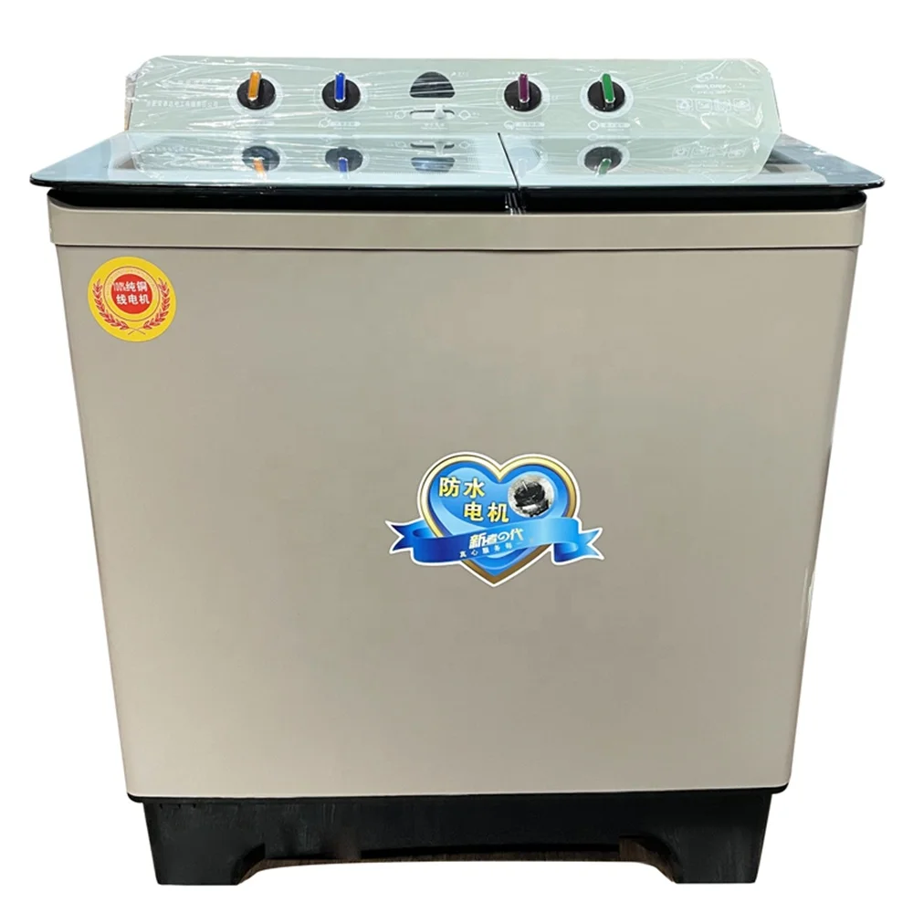 
Household 14.5KG business Wave washing machine Waterproof motor double-cylinder washing machine twin tub semi automatic 