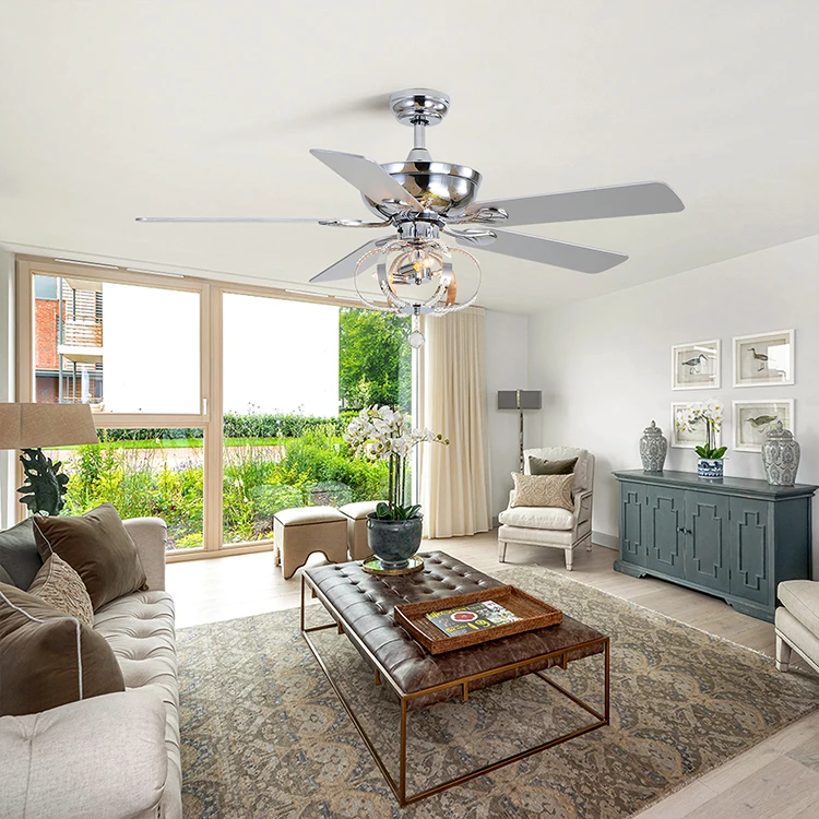 good light transmission Plywood Remote Control Decorative Diningroom Indoor Led Ceiling Fan Light