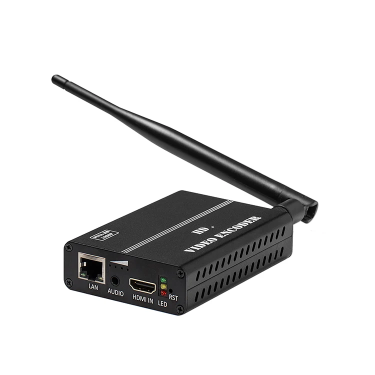 Haiwei  hdmi AV 1080p hd h264 live streaming iptv encoder support wifi with battery
