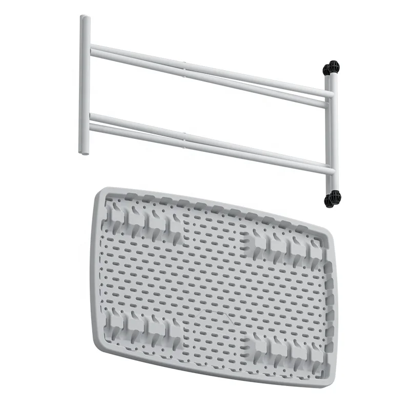 Benjia Folding Table Portable Plastic Aluminum Folding Adjustable Table Leg Plastic Folding Tables Wholesale