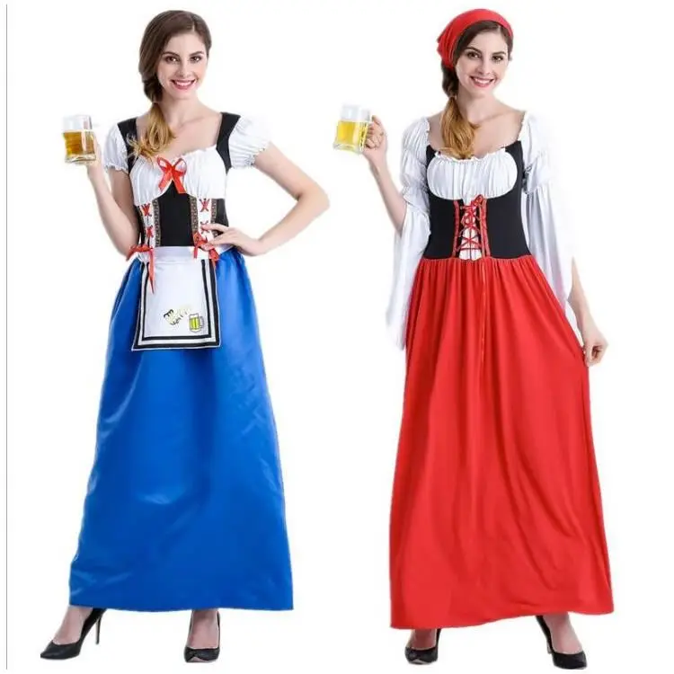 Cosplay costume beer maid oktoberfest costume dress brazilian carnival costume