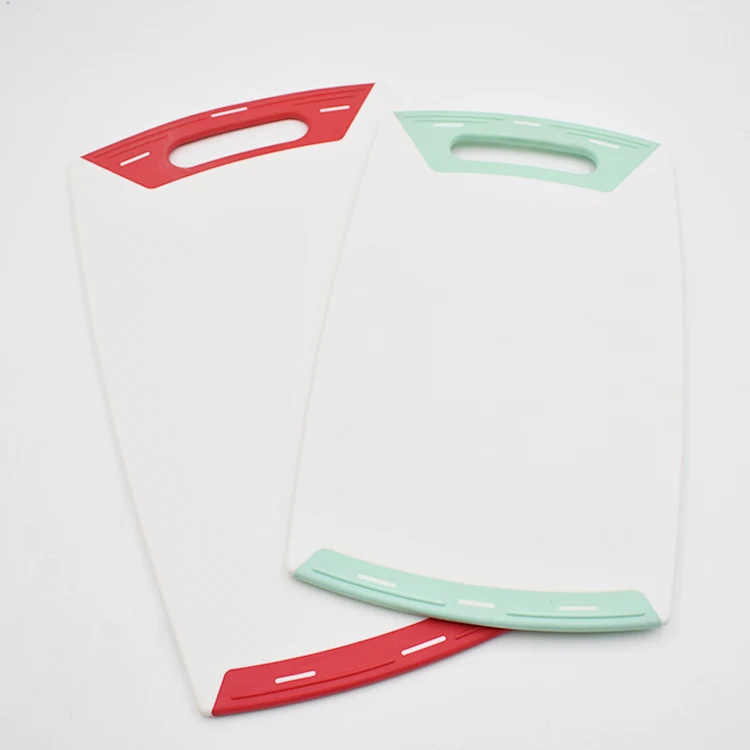 Food grade set of 2  plastic chopping board kitchen health meat fruit vegetable cutting board