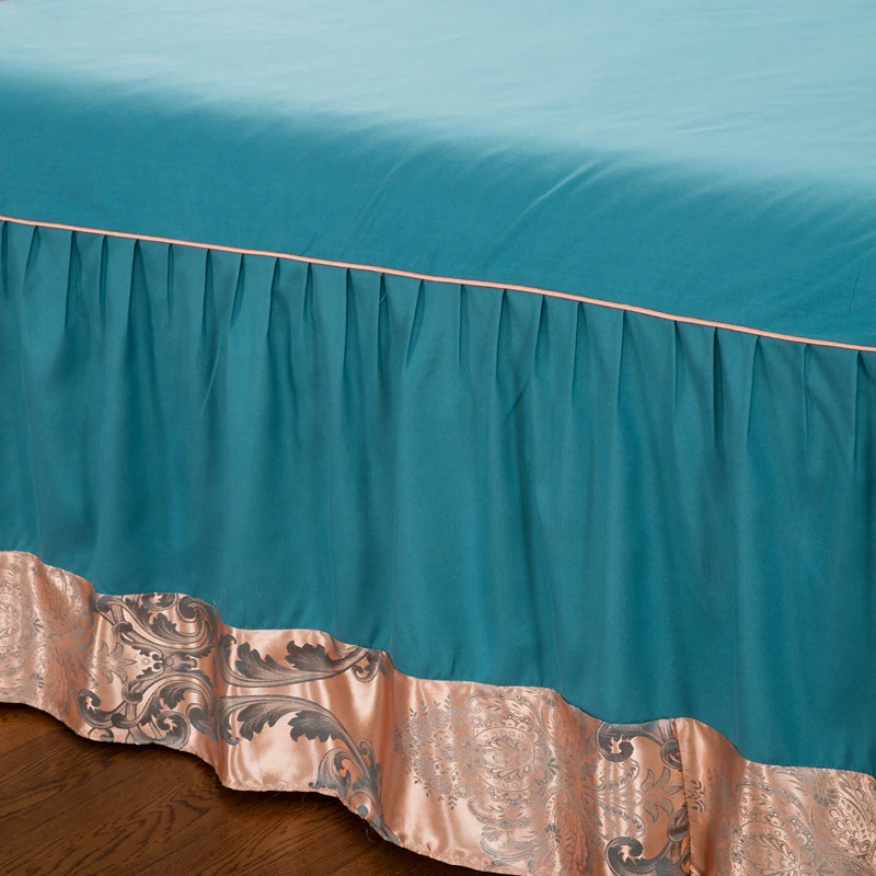 Noble A B two version European satin polyester jacquard bedding set luxury jacquard duvet cover printed bed sheet set