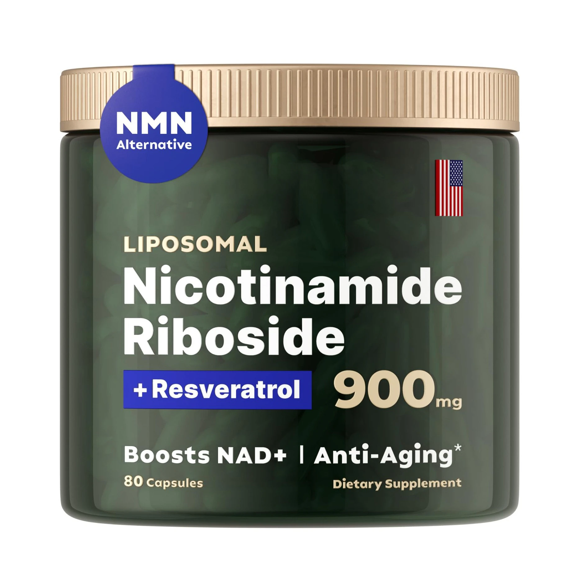 OEM Private Label Liposomal Nicotinamide Riboside, Resveratrol, Quercetin - High Purity NAD Supplement Nicotinamide capsules