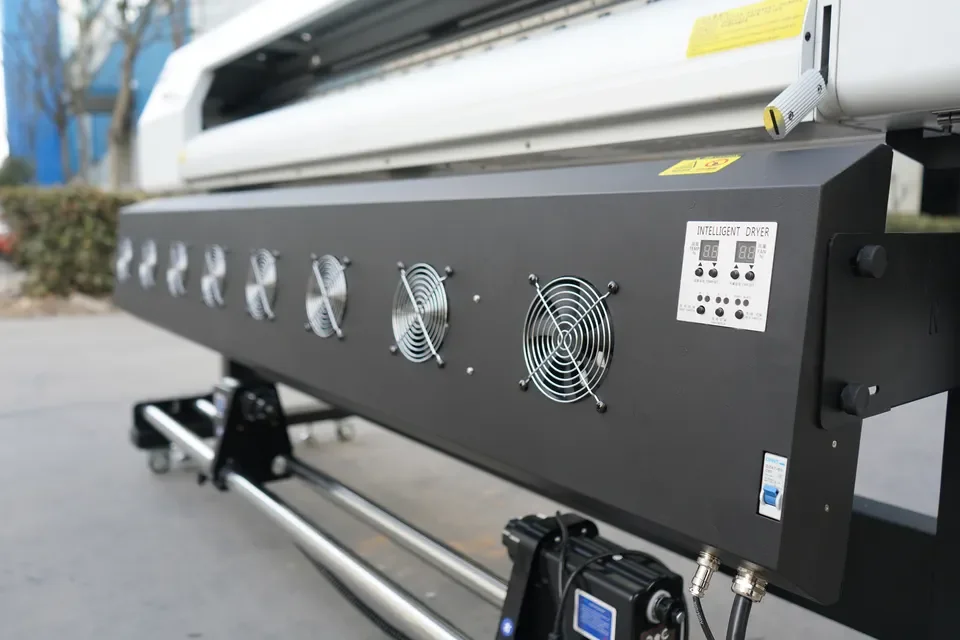 1.85m 13200 Indoor Outdoor Eoc Solvent Inkjet Roller Advertising Cmyk Digital Plotter Printer 180cm Printing Machine
