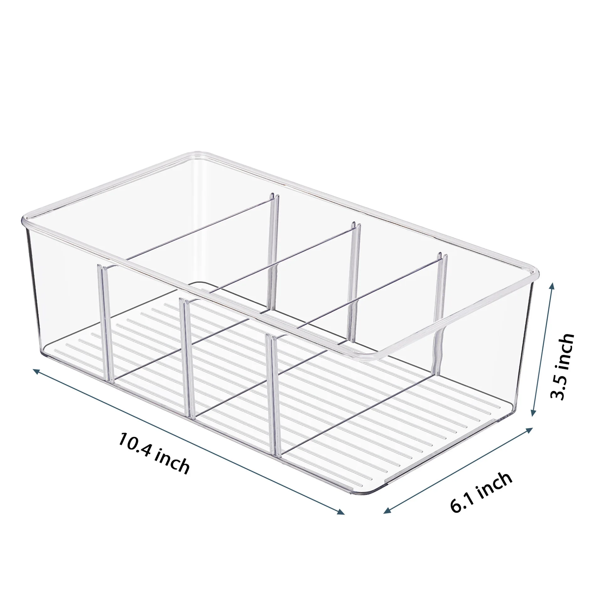 Plastic Display Boxes container Clear Pencil Organizer For Countertop Desk