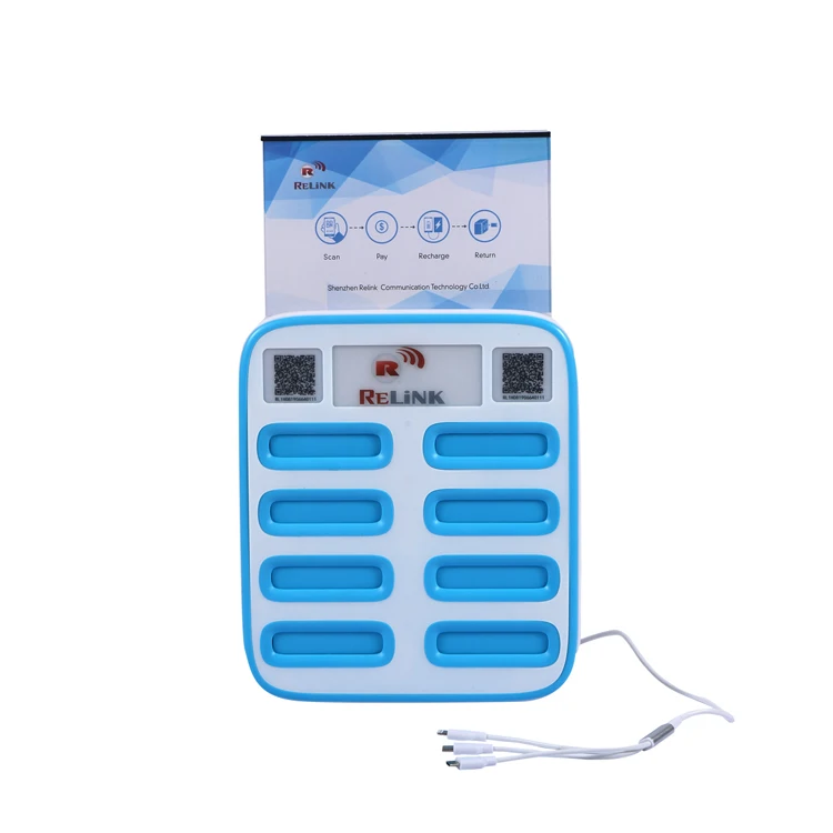Public 8pcs share power bank rental power bank shared mobile charging station