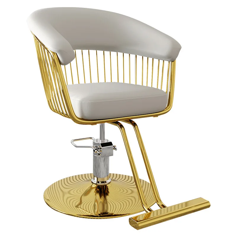 Modern Salon Furniture Hair Salon Makeup Chairs Gold Hairdressing Chair Women Comfortable Styling Chairsbarber chair hair salon