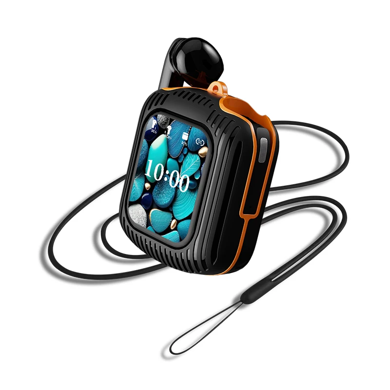 Touch Screen Wireless Remote Control Half In-Ear Headphones External Tf Card Slot Mp3 Wireless Headphones