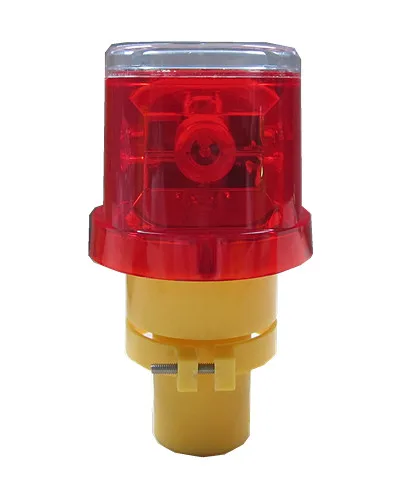 Wireless 4 LED Road Safety Light IP66 Flashing  Solar Warning Light For Traffic Cone