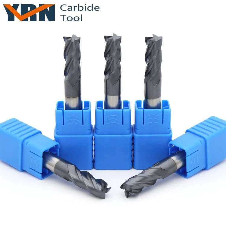 
High Feed CNC End Mill HRC45 4 Flutes Carbide End Mills For Wholesale 