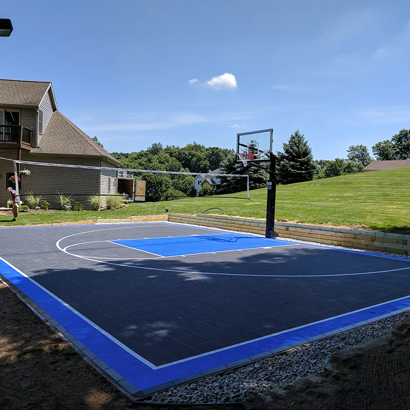 synthetic floor basketball court 20*25 feet and customize size suspended floor anti-slip floor paint for basketball court