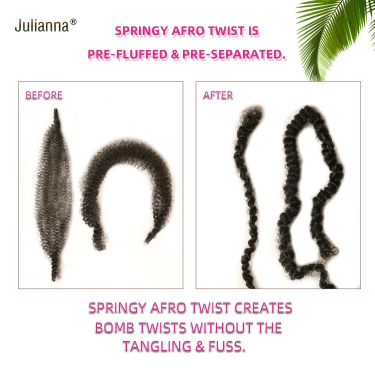 16 24 30 36 Inch Best Selling Afro Spring Twist Hot Quality Cheap Price Crochet Ombre Wholesale Braiding Hair Extensions China