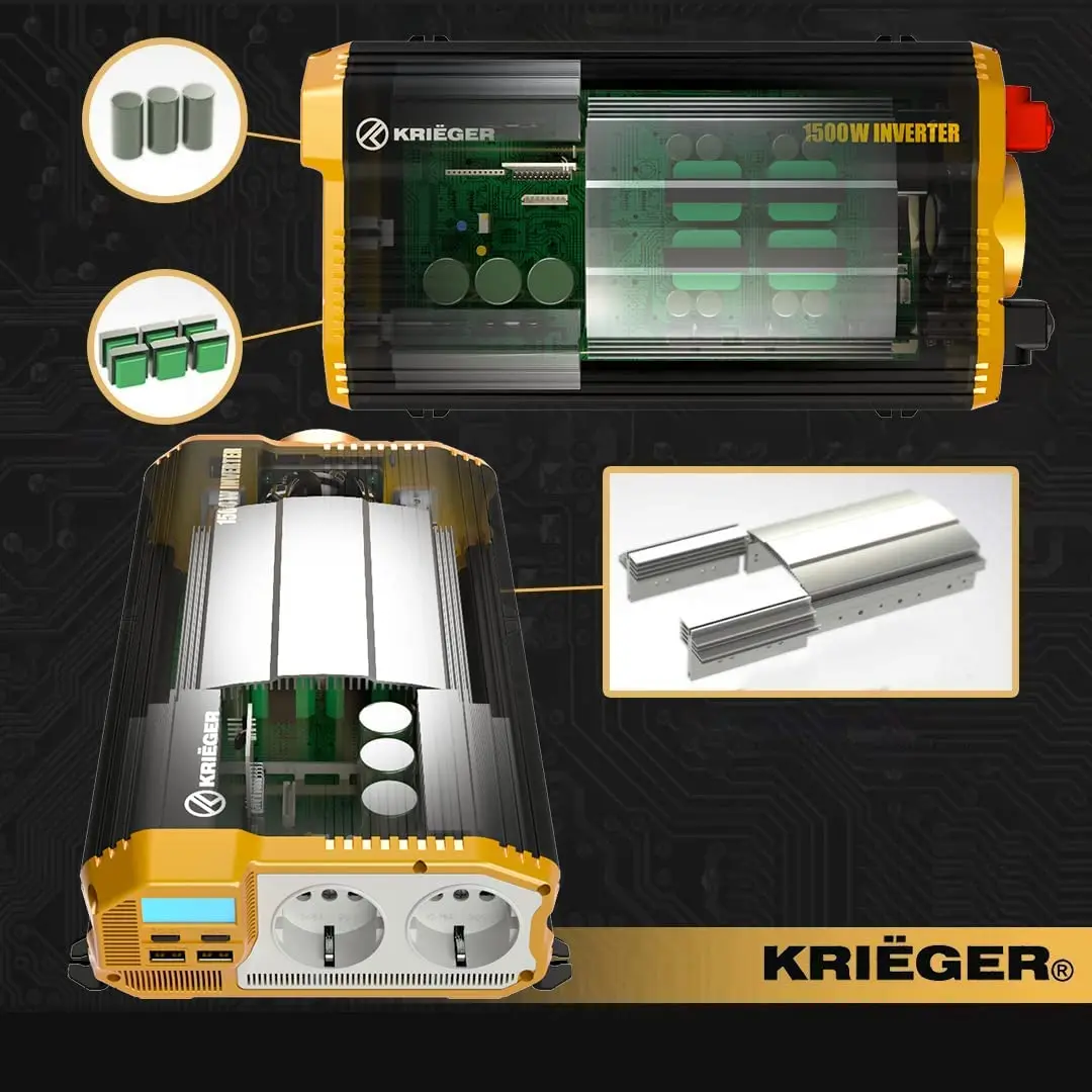 CE 1500W 3000w peak power inverter dc ac 12v 220v 50Hz/60Hz car inverters with remote control