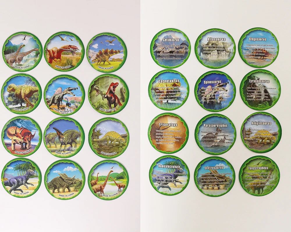 With name card mini pvc model kids learning educational dinosaur matching toy