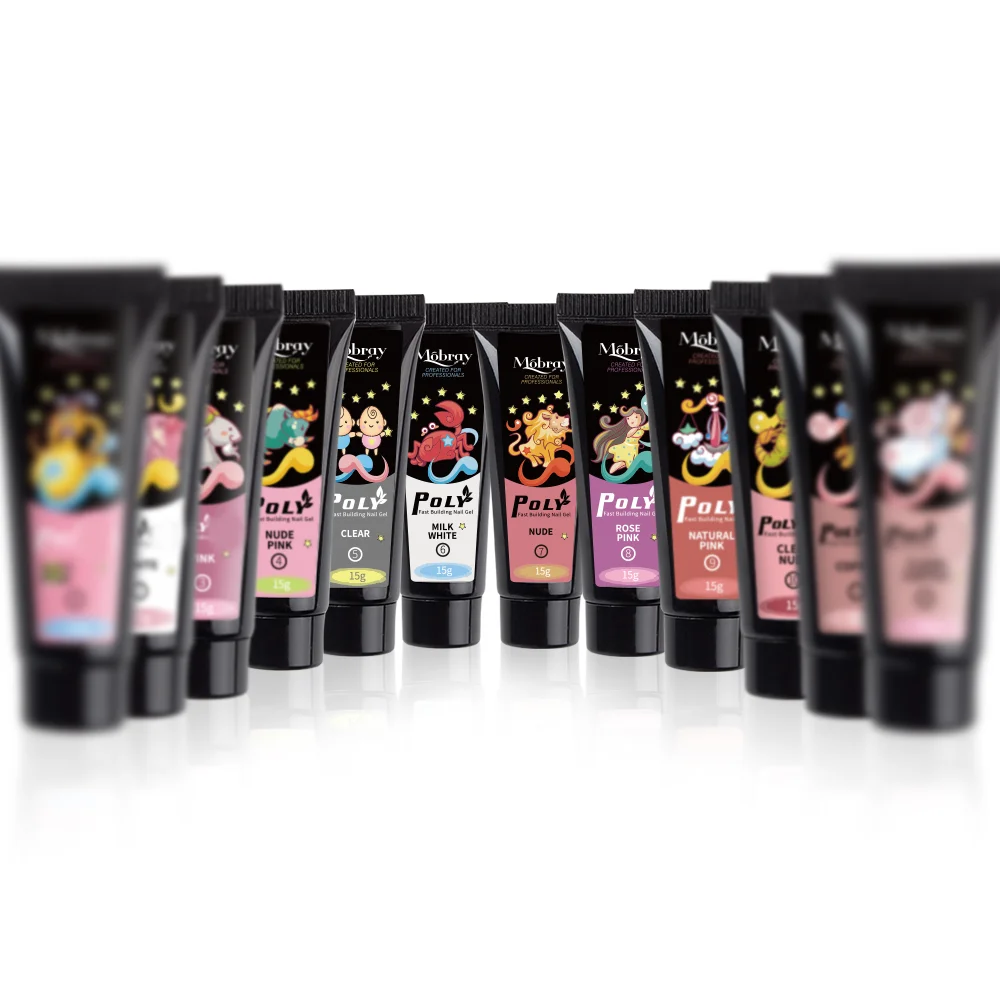 Поли гель быстрое строительный гель 15 г ногтей акрил гель 12 созвездий для наращивания ногтей 12 видов цветов