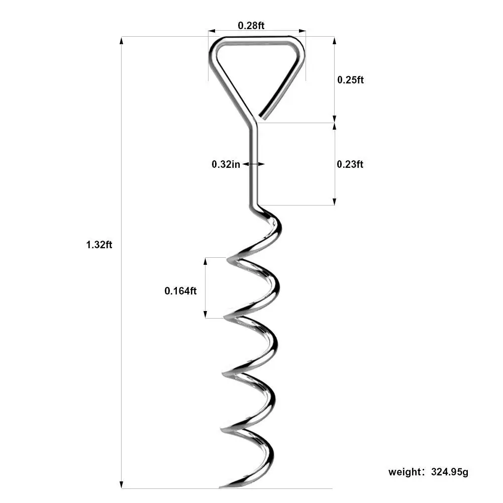 Trampoline Anchor Kit Sport Workout Heavy Duty Gym Equipment Swings Garden Ground Anchor Trampoline Anchor Kit For Trampolines
