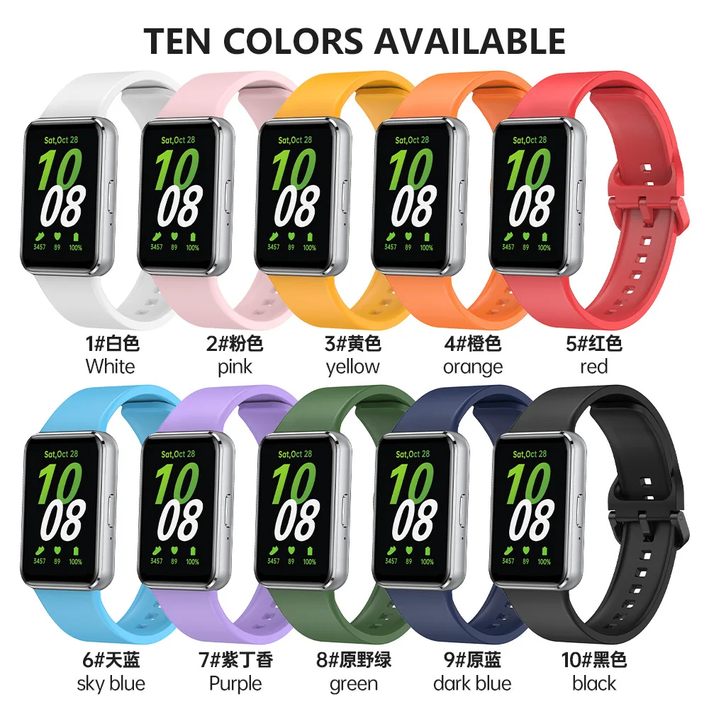 Tschick силиконовый ремешок для Samsung Galaxy Fit 3 браслет на запястье часы Correa мягкие Аксессуары