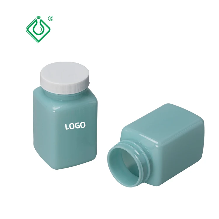 Wholesale vitamin capsule bottle container pet medicine square plastic pill bottles