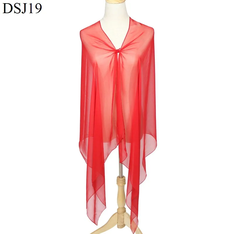 Selling solid white Georgette scarf Monochrome scarf sunscreen shawl runway dance scarf