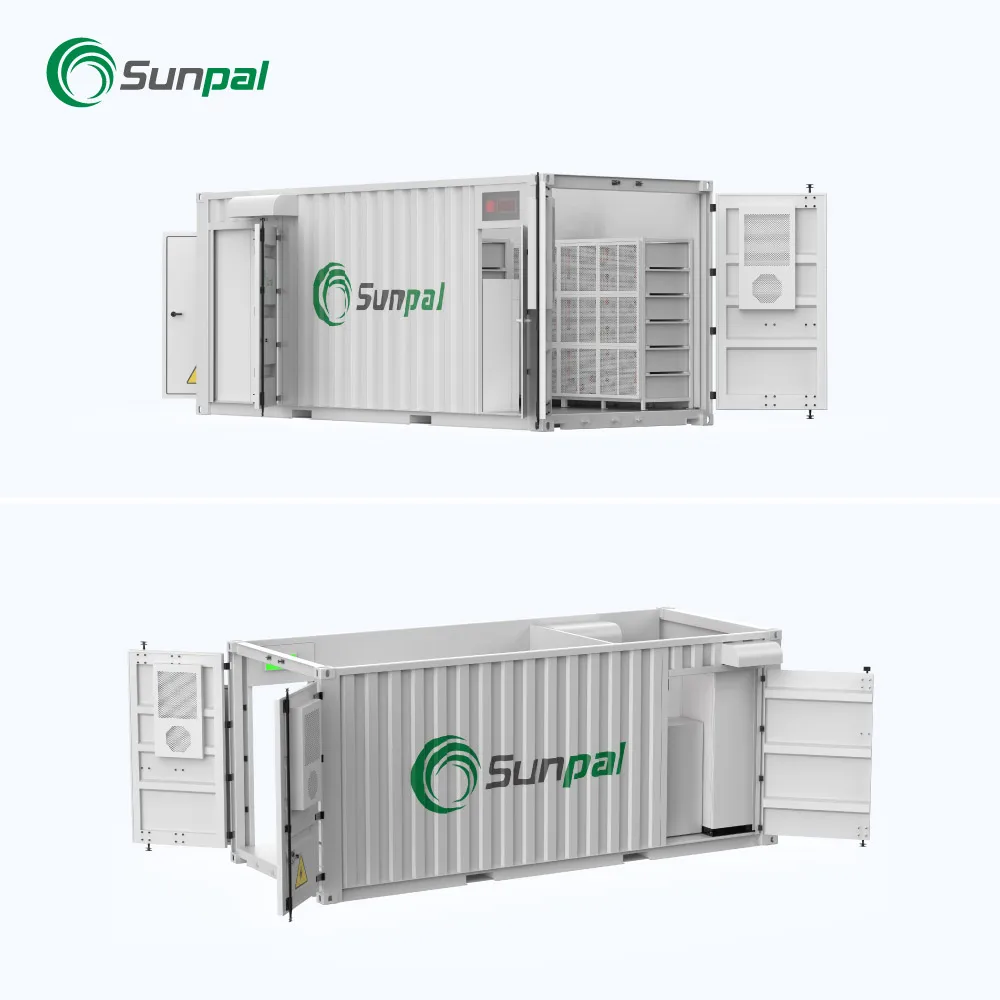Sunpal Commercial Solar Energy Storage Lithium 500kWh 1MWH Lithium Solar Battery 20Ft Container Energy Storage System