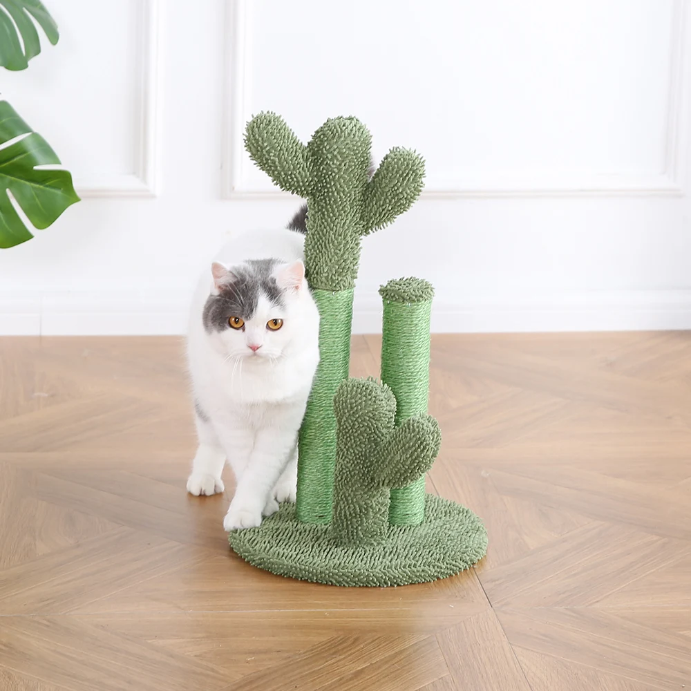 Cactus Cat Tree Hot Sale 300000 Pcs Customized 100% Natural Sisal Cat Toys Climbing Scratching Post Cactus Cat Tree