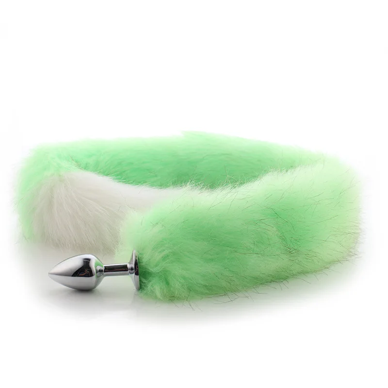 Cosplay Supply Adult 78cm Long Metal Anal Plug Cosplay Couple Flirting Sex Toy Faux Fox Tail sex toys