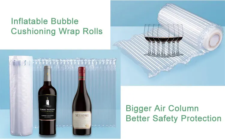 Alps Manufacturer Inflatable Fill Air Cushion Film Column Bag Inflatable Cushion Air Protective Column Packaging Film Bag