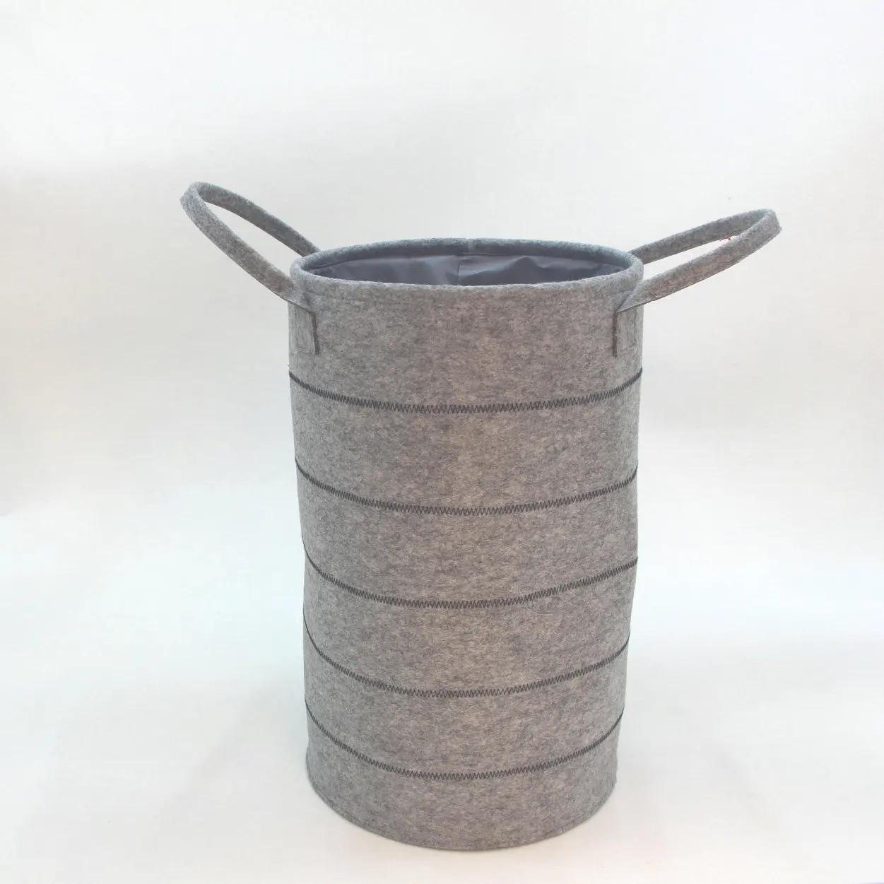 2024 Wholesale Polyester Storage Basket Durable Materials Large Size Laundry Bag Folding Felt Basket Custom Accepted