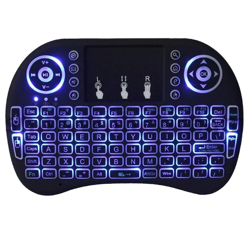 Keyboard With Touch Pad Rgb Mini Teclado Sem Fio Inalambricos
