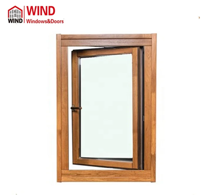 
Solid wood window outward opening European design German style casement window 