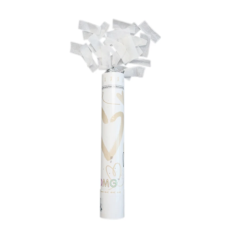 Wedding hand-held salute wedding birthday spray flower tube opening celebration party petal rain ribbon rotating fireworks