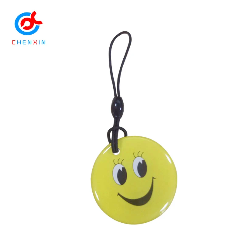 Непромокаемый брелок с логотипом на заказ 13,56 MHZ MIFARE Classic 1K HF Rfid BLOB Черная веревка эпоксидная бирка для контроля доступа