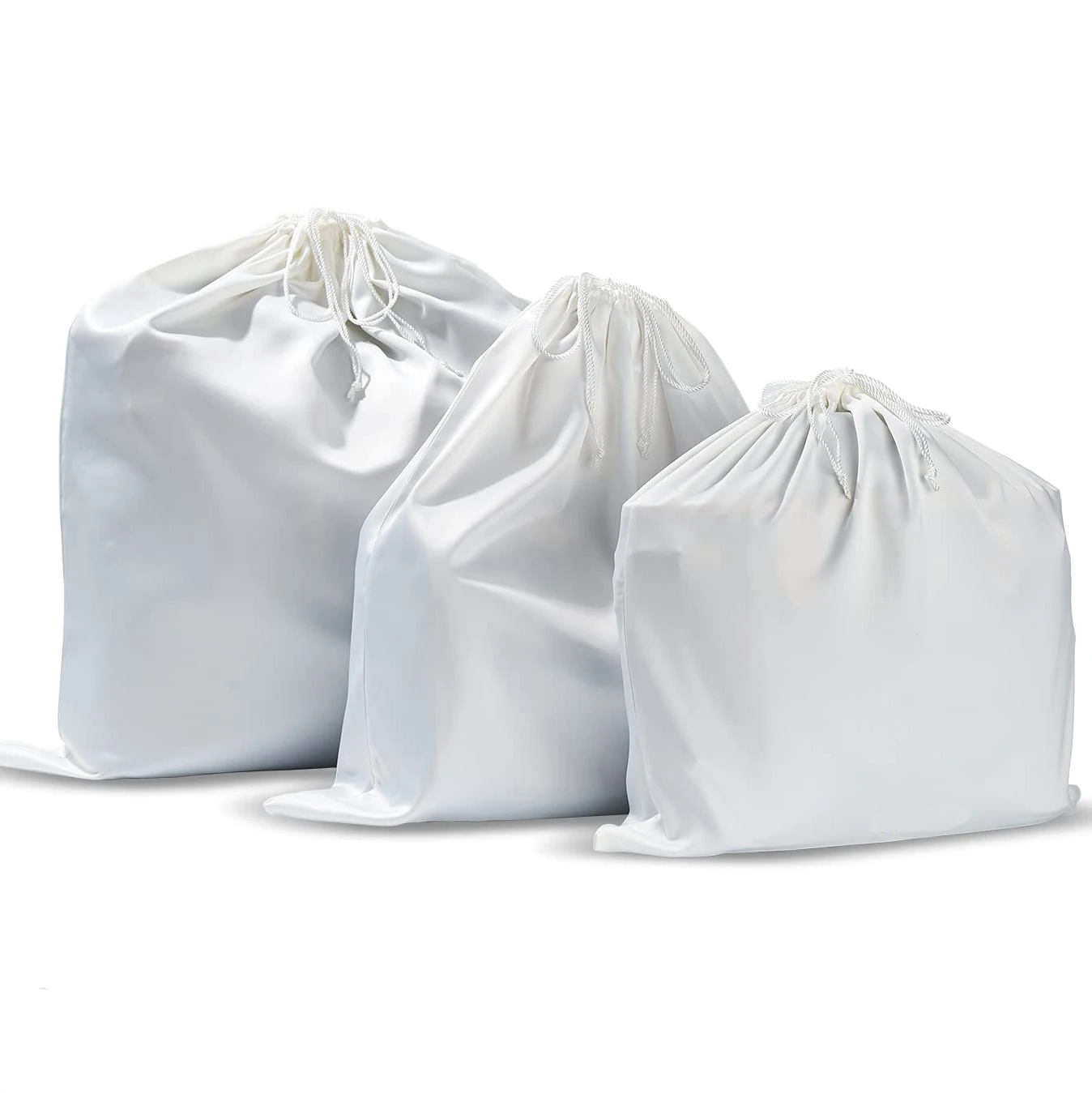 Dustproof Drawstring Bag Travel Storage Pouch Silk Dust Cover Bag for Handbags Purses Shoes Boots Reusable Dust Bags