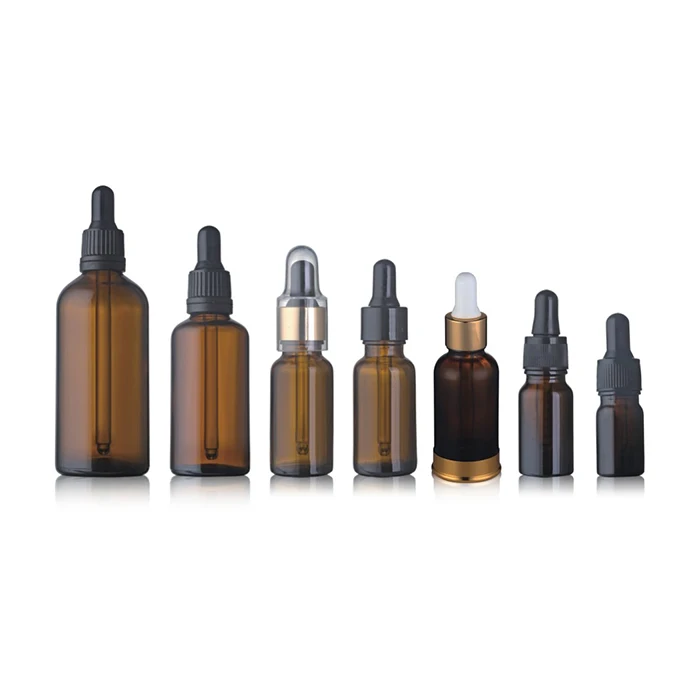 5ml 10ml 15ml 20ml 30ml 50ml Amber Bottle 40ml mini glass bottles Clear Dropper Essential Oil Glass Bottle