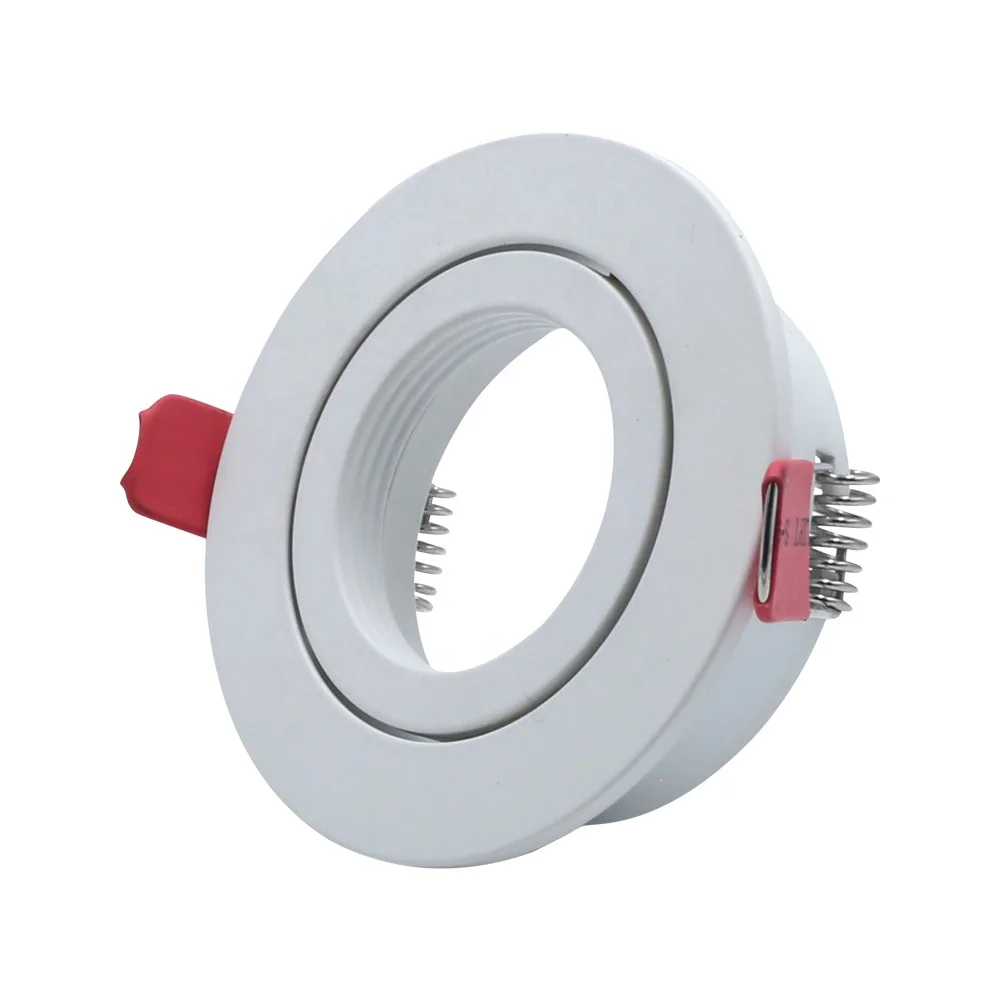 White round gu10 mr16 gu5.3 adjustable angle 85mm spot led pinhole downlight lamp