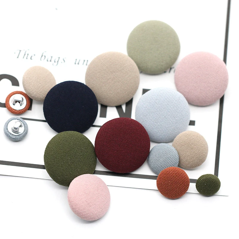 Popular Metal Sewing Buttons Fabric Colorful brass shank buttons for Decorative Buttons Cloth Diy Accessories