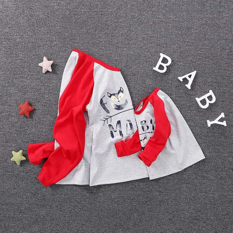 
ChengXi Baby spring dress 2019 pullover baby school baby T-shirt outwear cartoon 