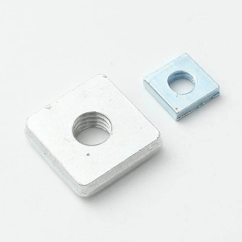 Good Reviews High Standard Different Material Plain Customize Automotive Heavy Square Thin Nuts