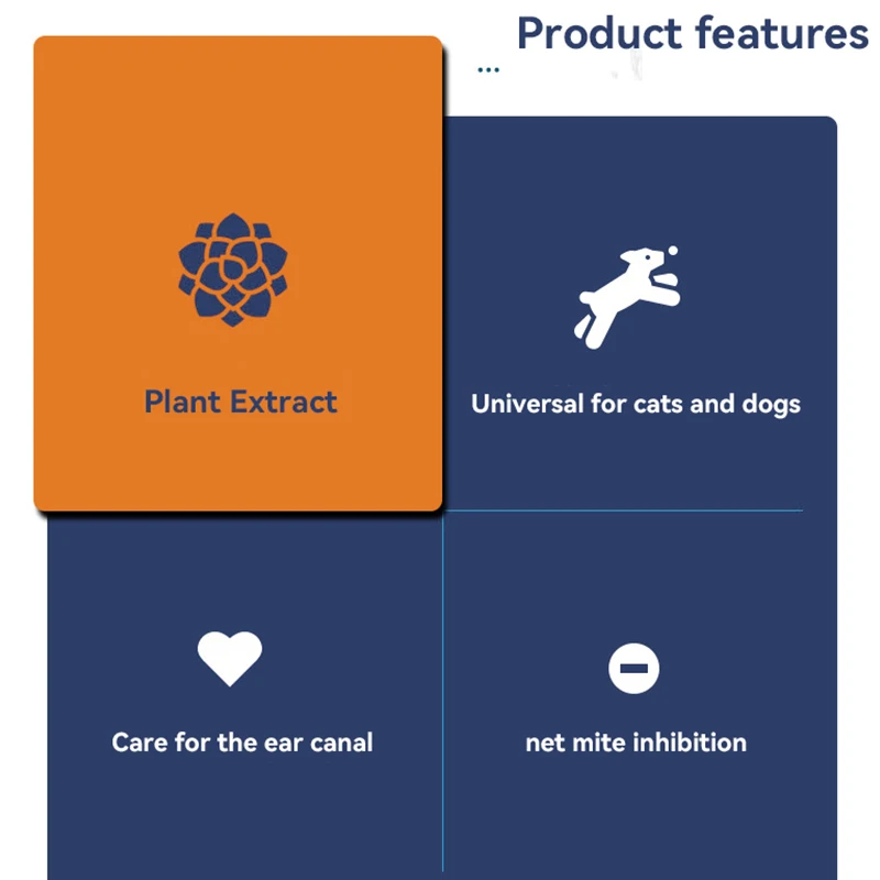 New pet ear wash Ear mite cleaning solution for cats and dogs Mild and non-irritating pet products