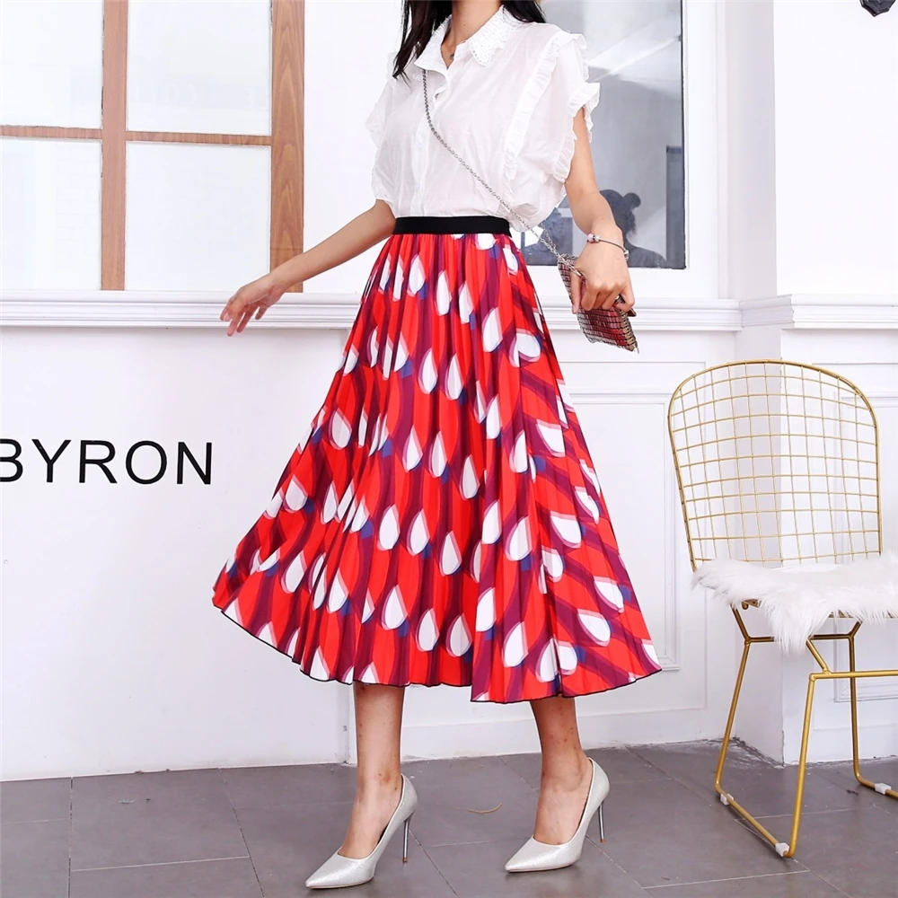 Hot selling summer casual high waist floral print boho maxi skirt pencil skirts bohemian clothing