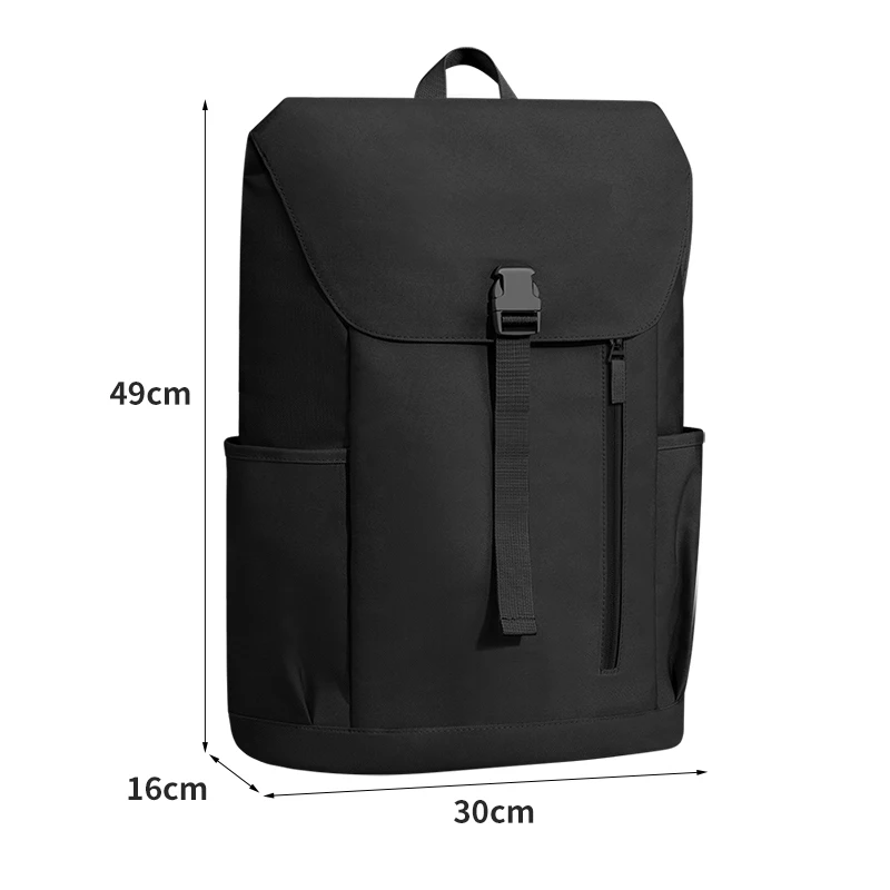 High Quality Recycled Canvas Travel Backpack Casual Sport Outdoor Hiking Waterproof Feature Unisex String Closure Laptop Use