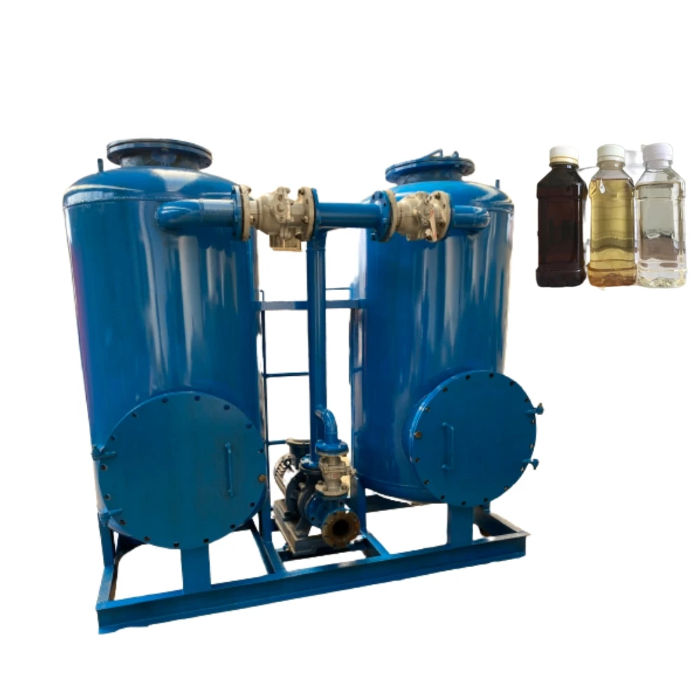 small investment industry oil cleaning equipment used black oil purifying machine